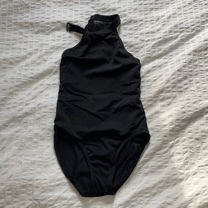 Balera Black High neck Bodysuit